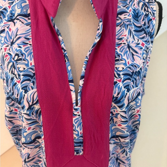 Simply Southern Blue and White Sleeveless V-Neck Sundress - Picture 4 of 10